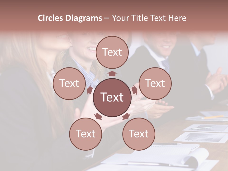 Cheerful Caucasian Corporate PowerPoint Template