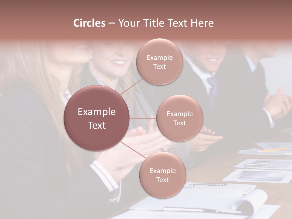 Cheerful Caucasian Corporate PowerPoint Template