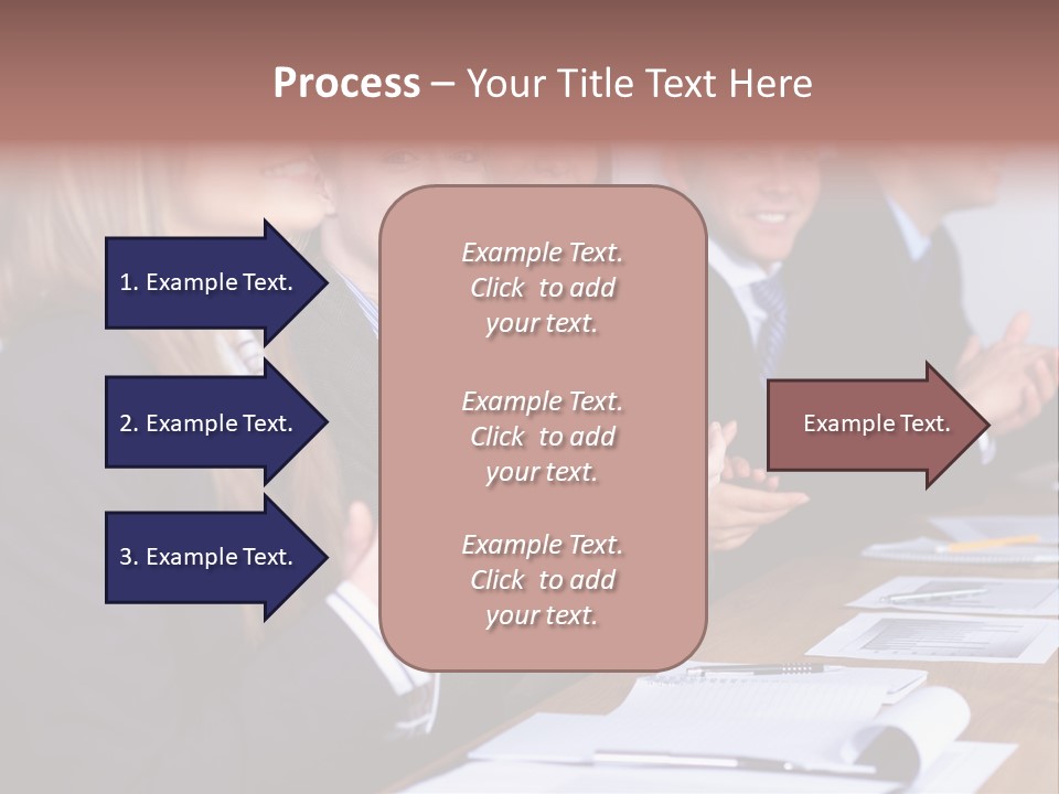 Cheerful Caucasian Corporate PowerPoint Template