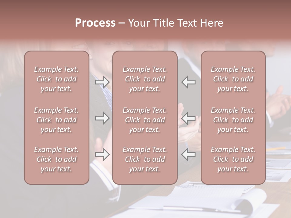 Cheerful Caucasian Corporate PowerPoint Template
