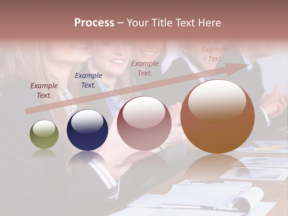 Cheerful Caucasian Corporate PowerPoint Template