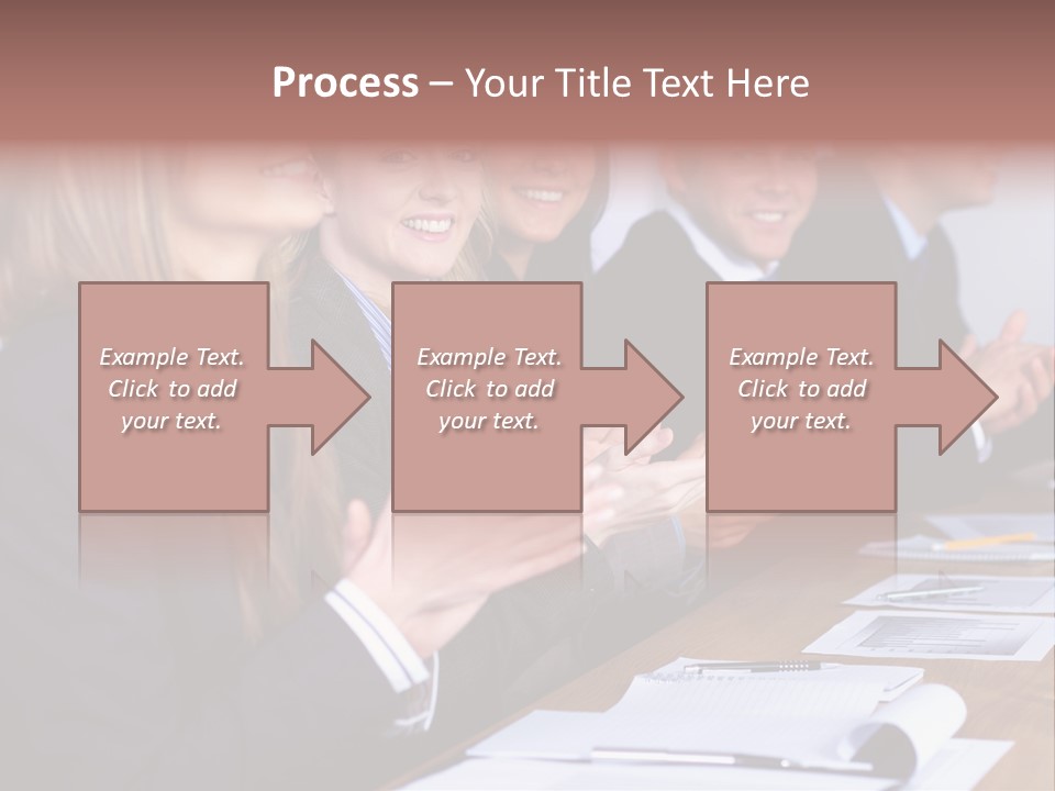 Cheerful Caucasian Corporate PowerPoint Template