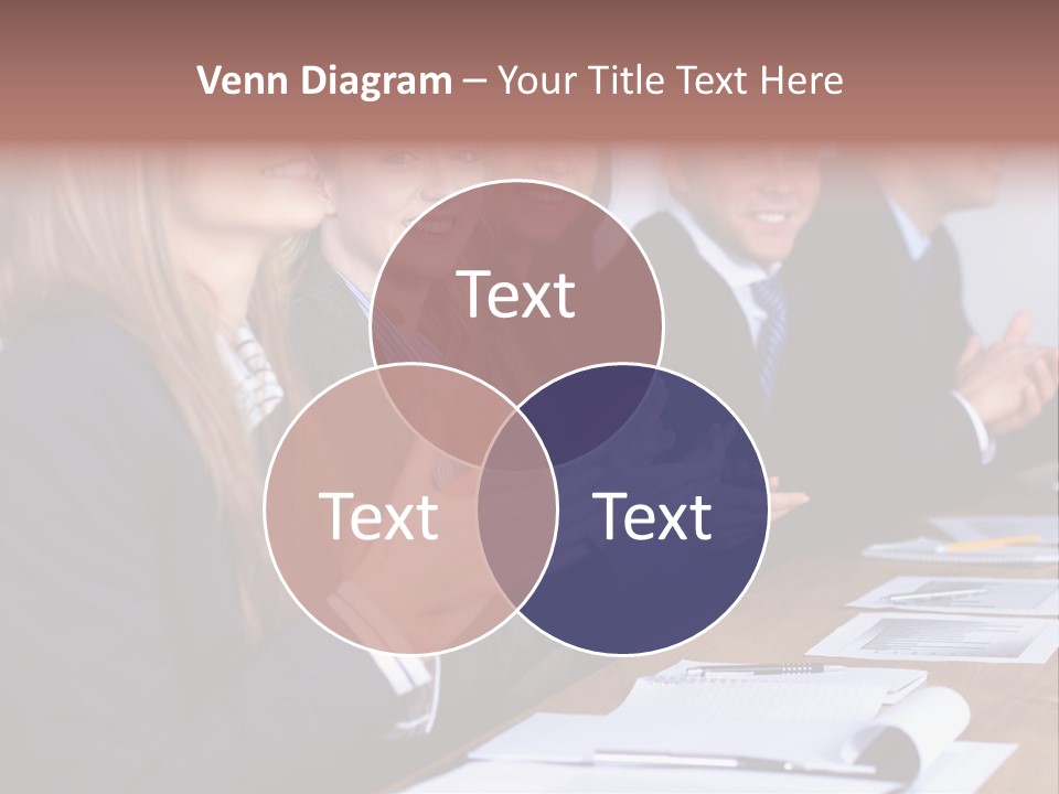 Cheerful Caucasian Corporate PowerPoint Template