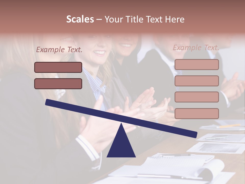 Cheerful Caucasian Corporate PowerPoint Template