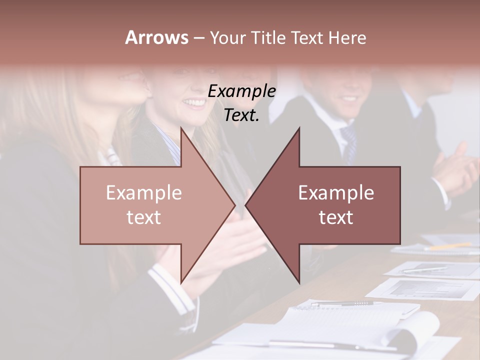 Cheerful Caucasian Corporate PowerPoint Template