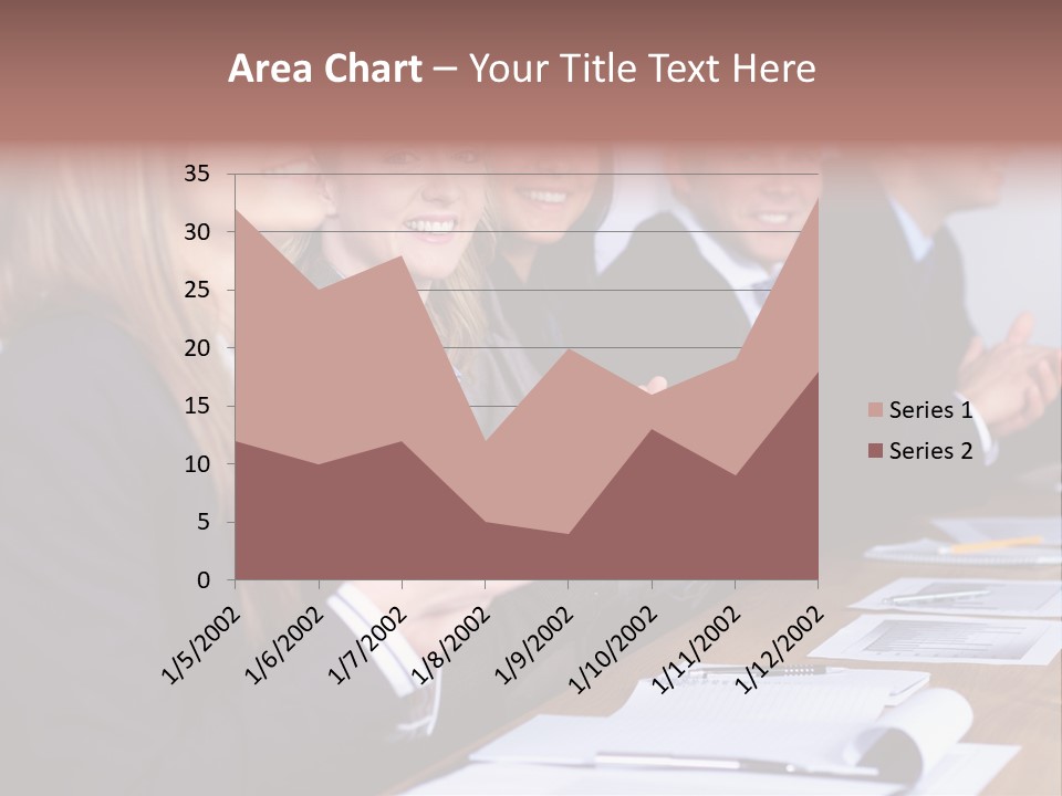 Cheerful Caucasian Corporate PowerPoint Template