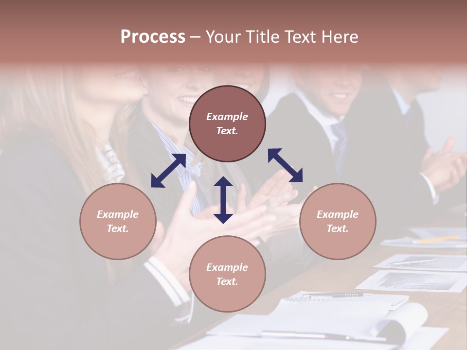 Cheerful Caucasian Corporate PowerPoint Template