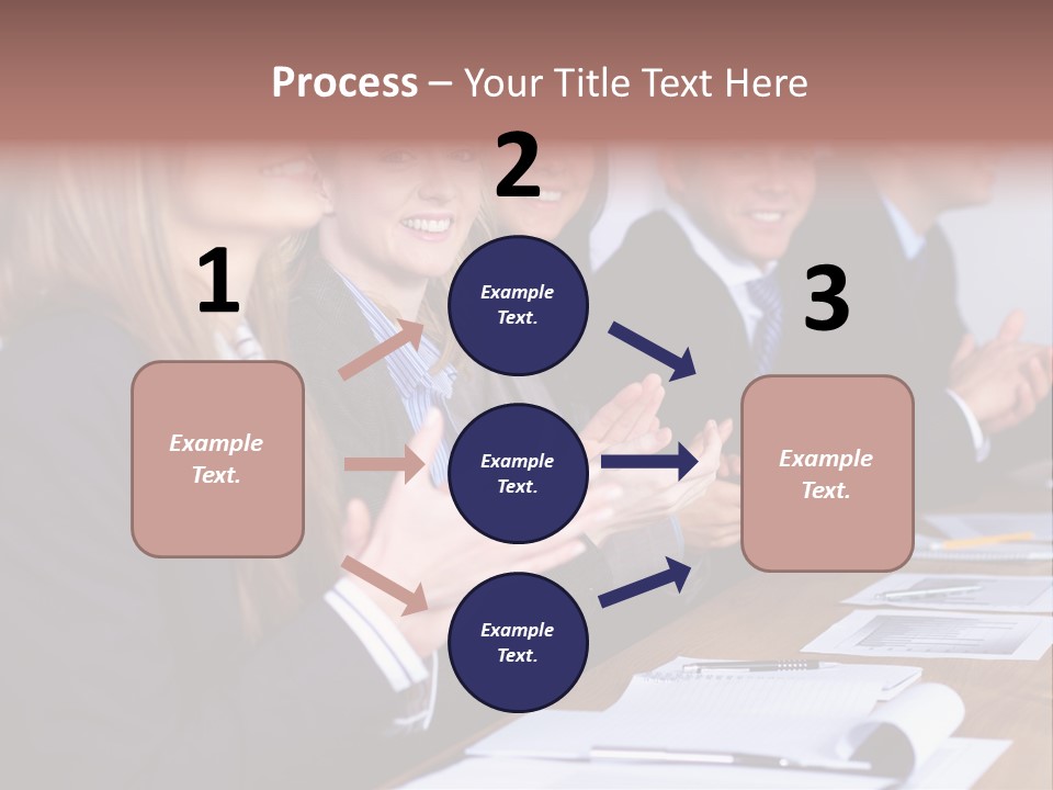 Cheerful Caucasian Corporate PowerPoint Template
