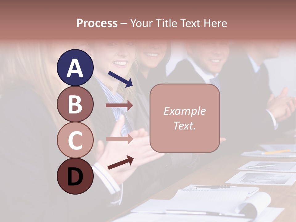 Cheerful Caucasian Corporate PowerPoint Template