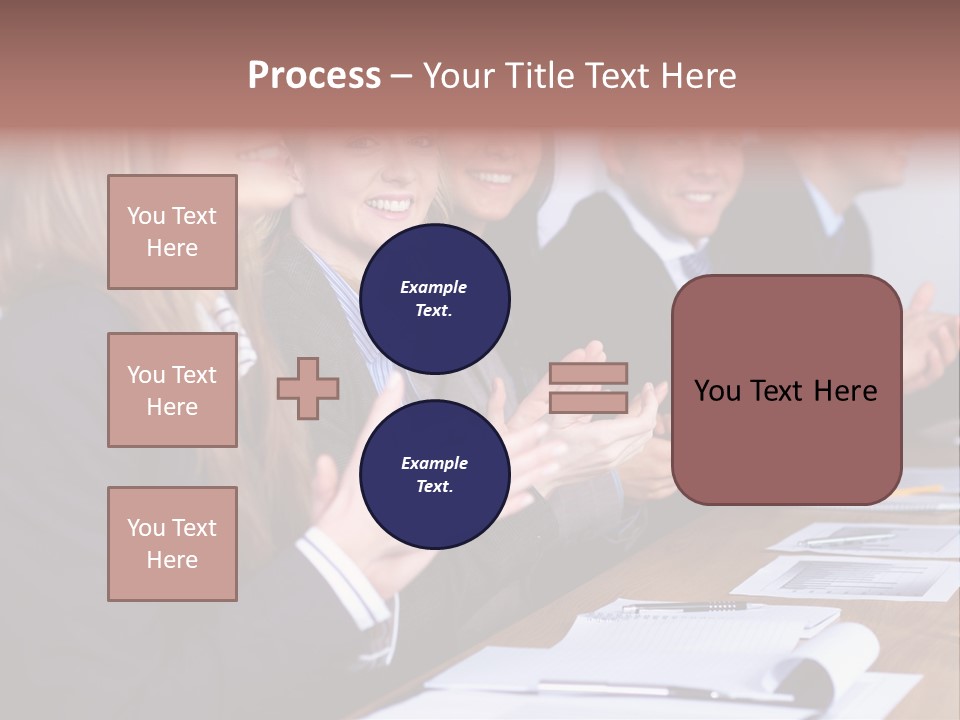Cheerful Caucasian Corporate PowerPoint Template