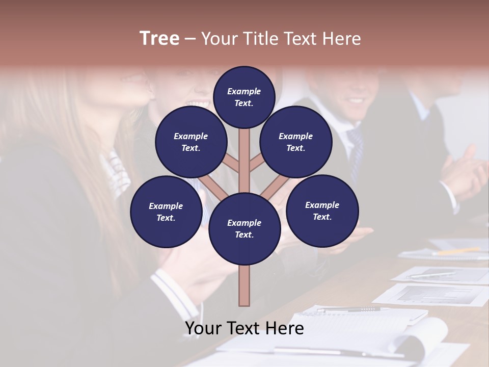 Cheerful Caucasian Corporate PowerPoint Template