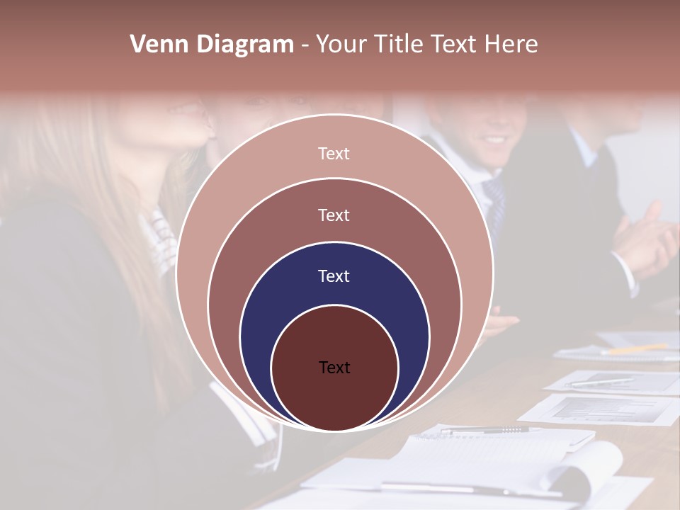 Cheerful Caucasian Corporate PowerPoint Template