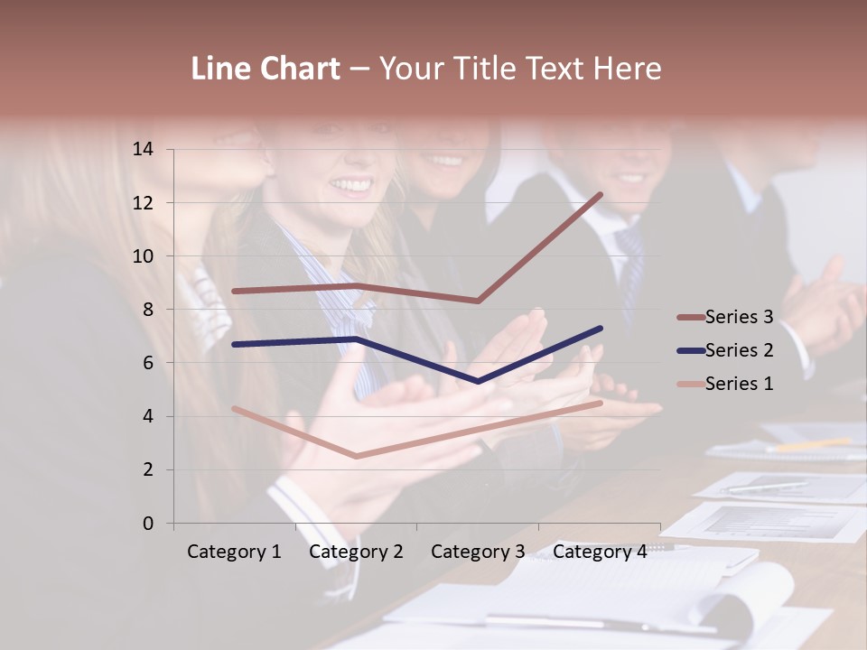 Cheerful Caucasian Corporate PowerPoint Template