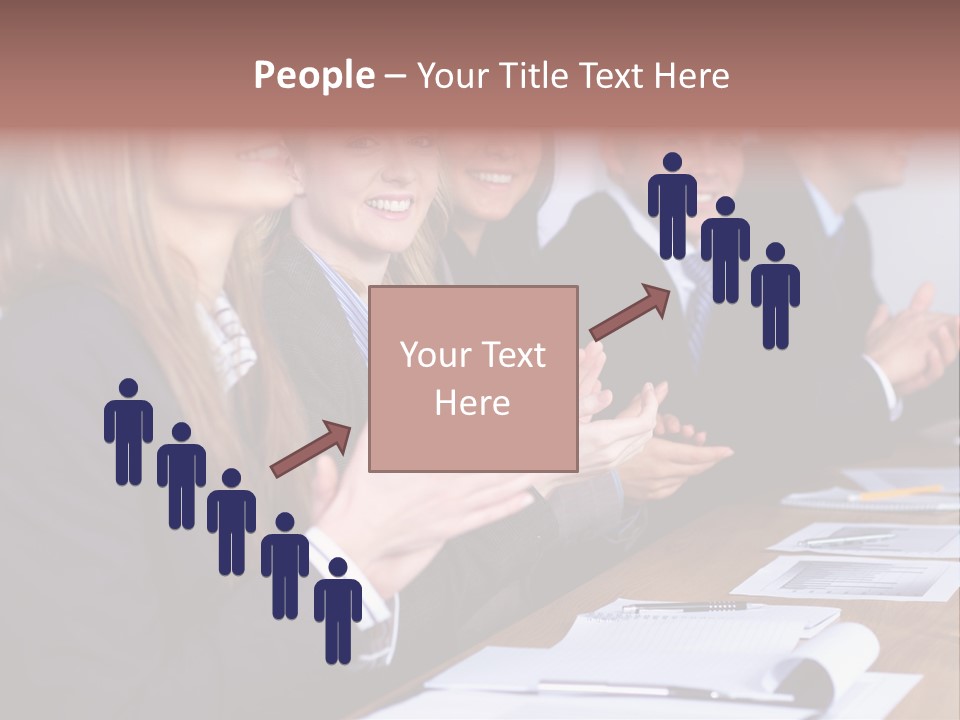 Cheerful Caucasian Corporate PowerPoint Template