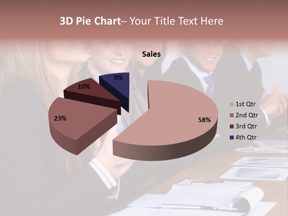 Cheerful Caucasian Corporate PowerPoint Template