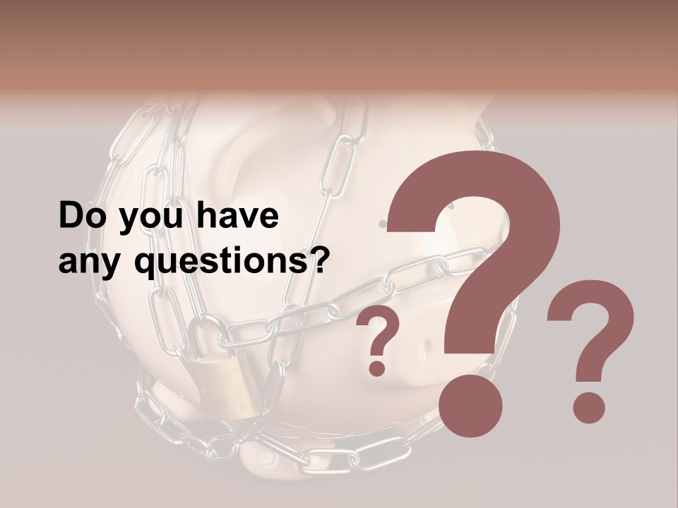 Bank Moneybox Background PowerPoint Template