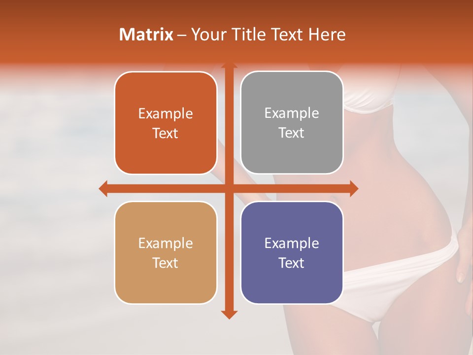 Tropical Legs Tan PowerPoint Template