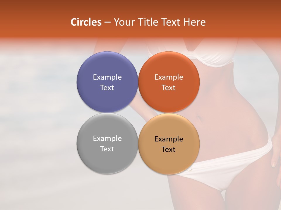 Tropical Legs Tan PowerPoint Template