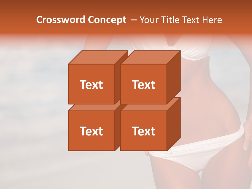 Tropical Legs Tan PowerPoint Template