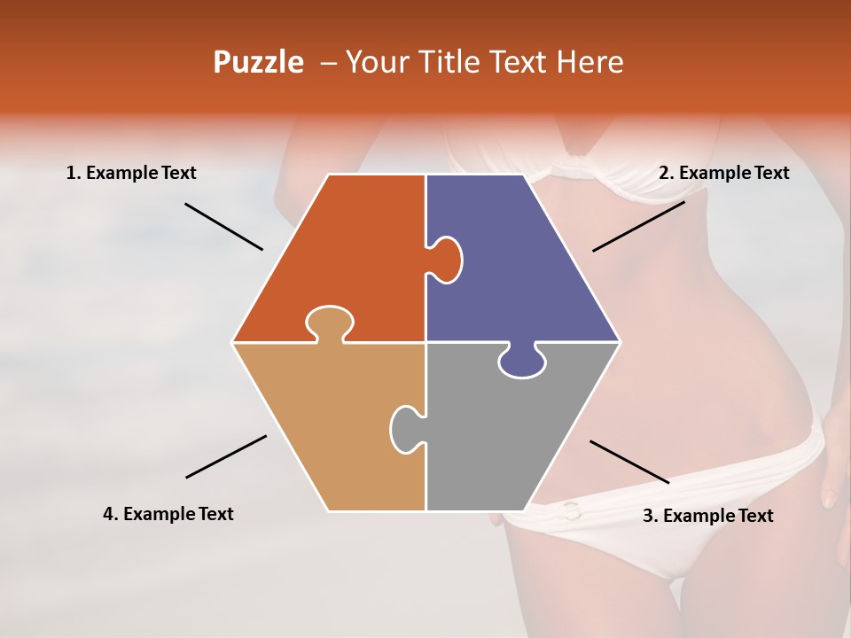 Tropical Legs Tan PowerPoint Template