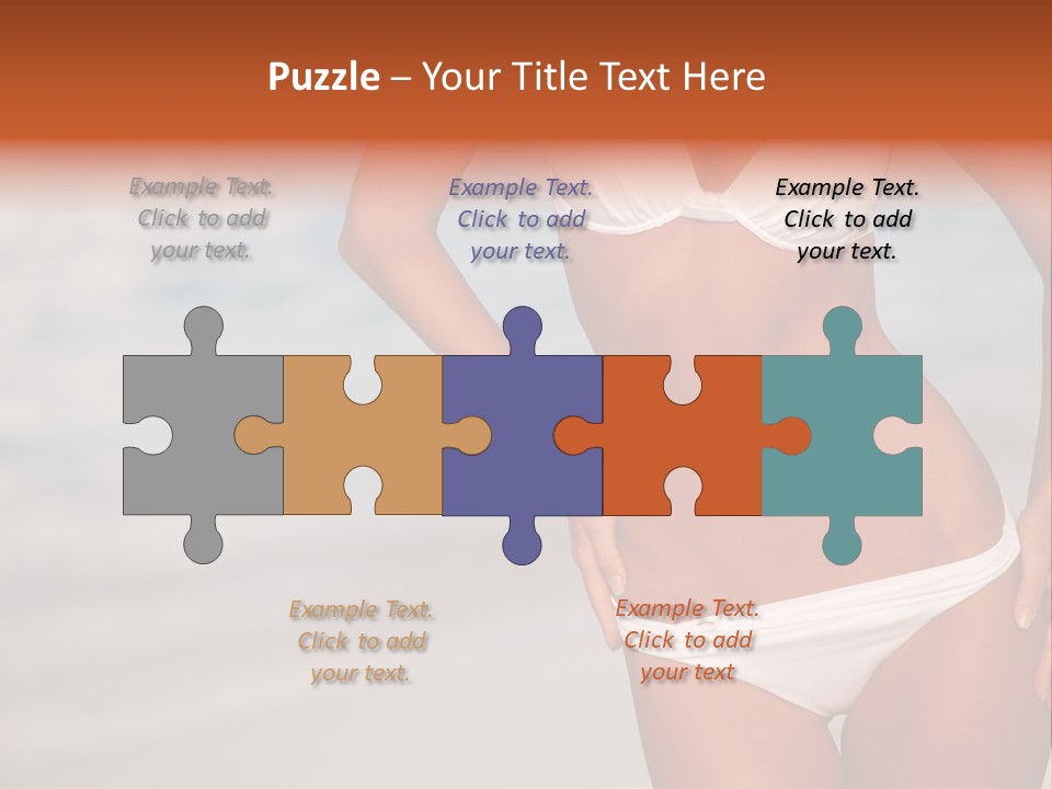 Tropical Legs Tan PowerPoint Template