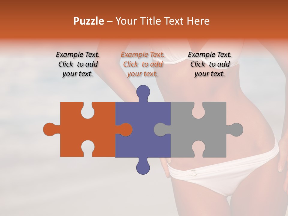 Tropical Legs Tan PowerPoint Template