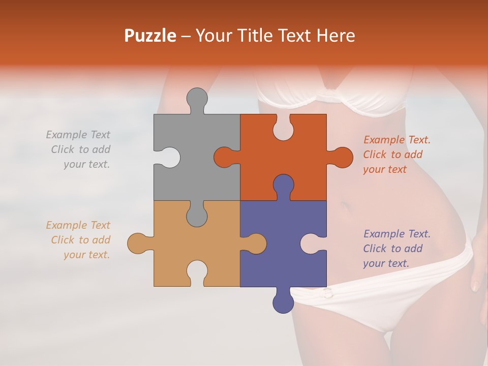 Tropical Legs Tan PowerPoint Template