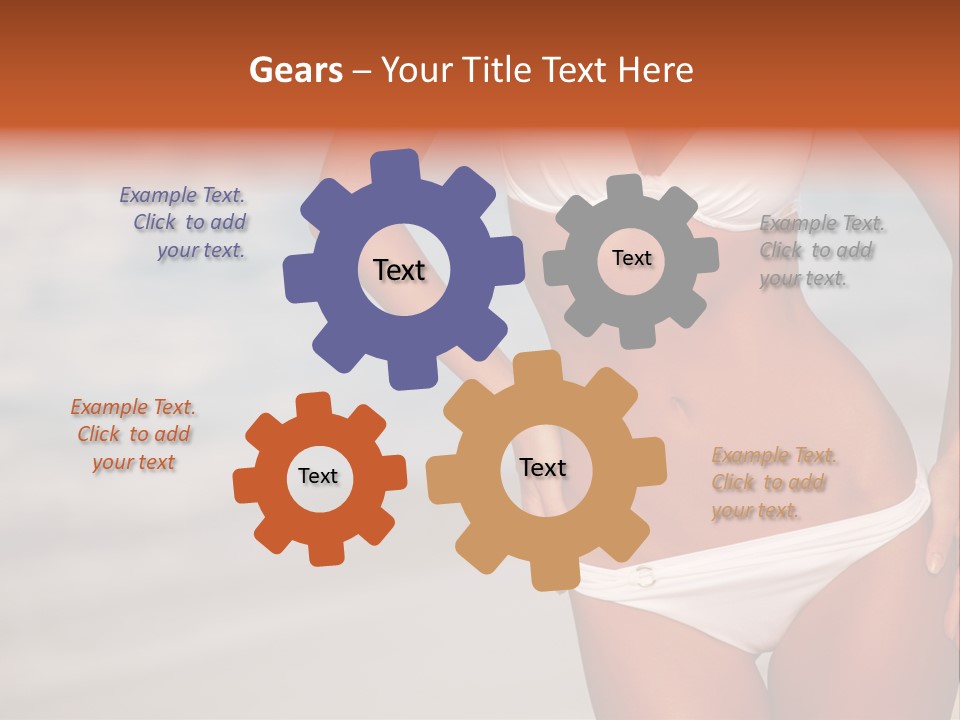 Tropical Legs Tan PowerPoint Template