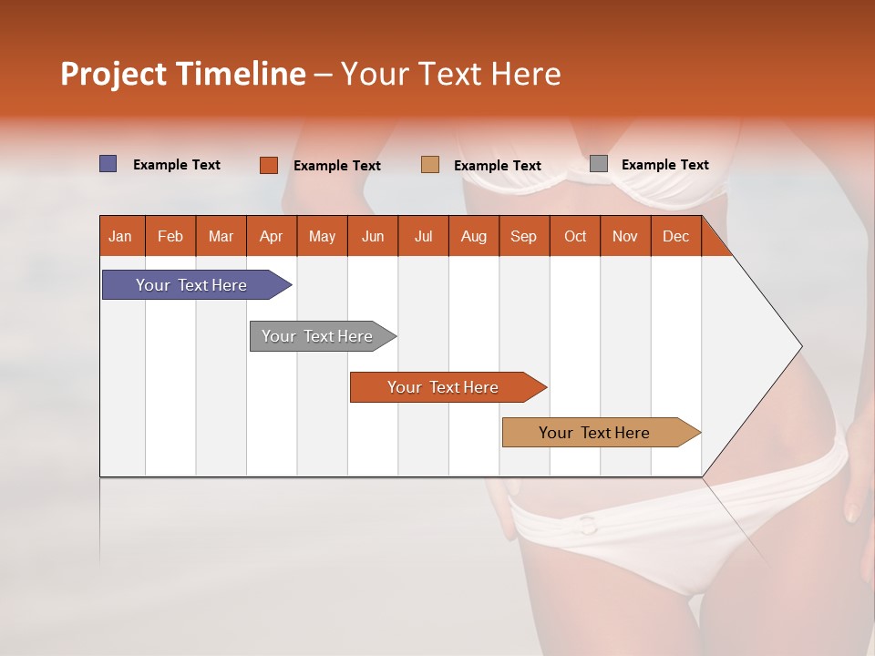 Tropical Legs Tan PowerPoint Template