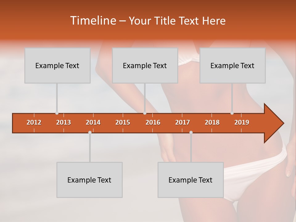 Tropical Legs Tan PowerPoint Template