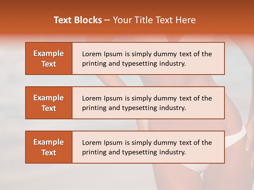 Tropical Legs Tan PowerPoint Template