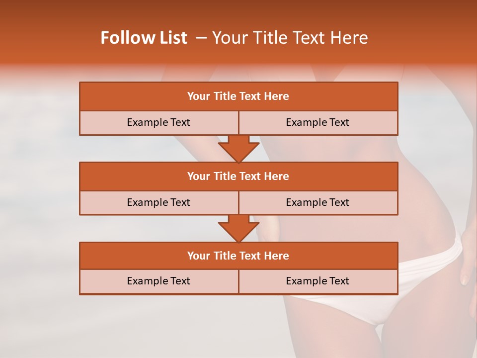 Tropical Legs Tan PowerPoint Template