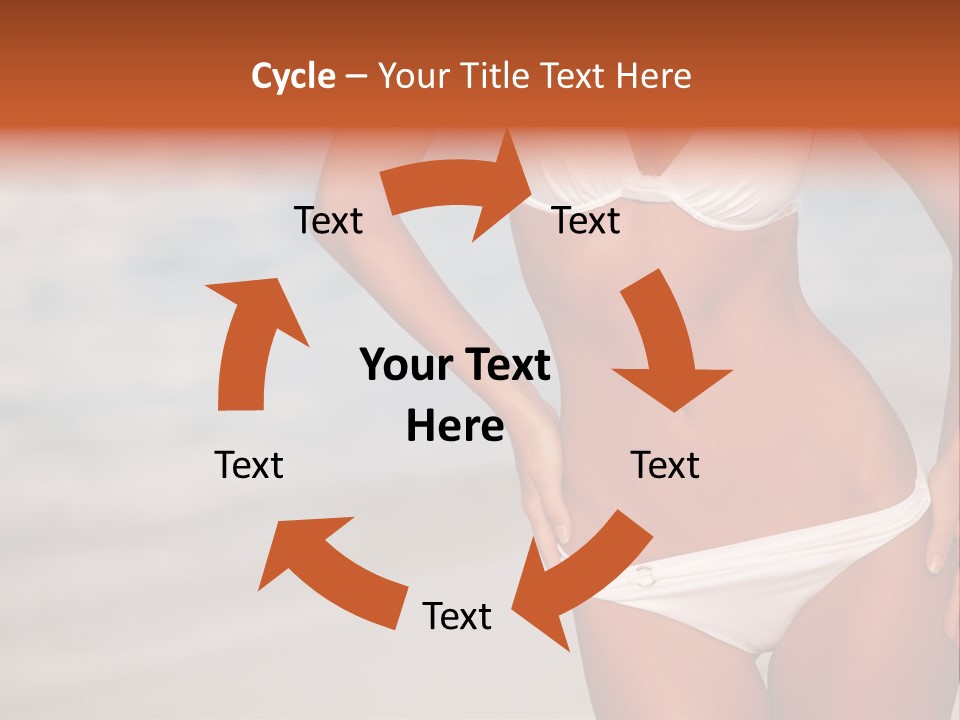 Tropical Legs Tan PowerPoint Template