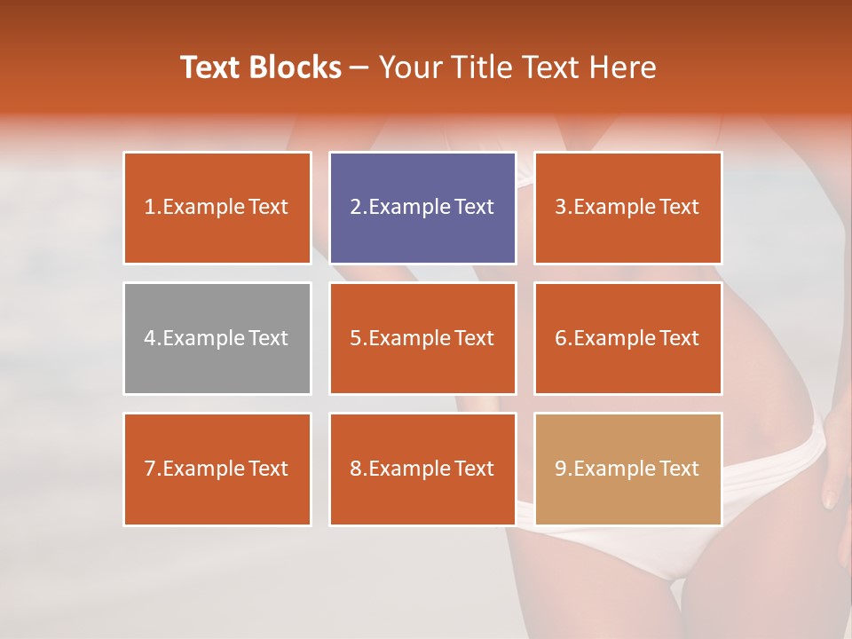 Tropical Legs Tan PowerPoint Template