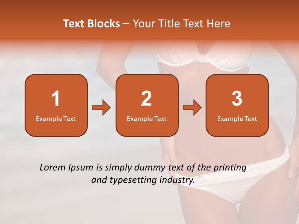 Tropical Legs Tan PowerPoint Template