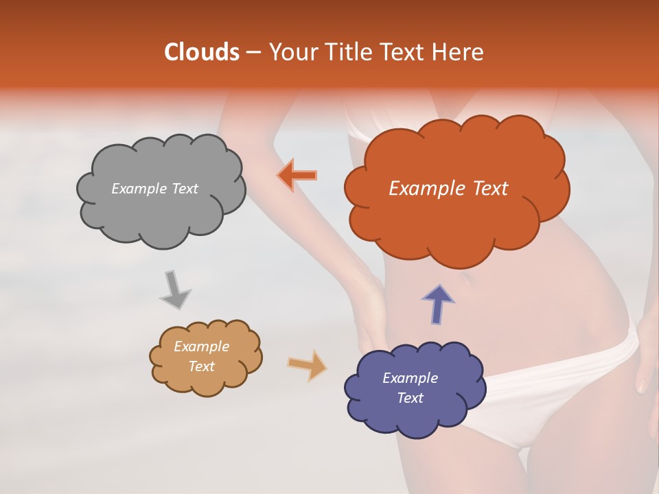 Tropical Legs Tan PowerPoint Template