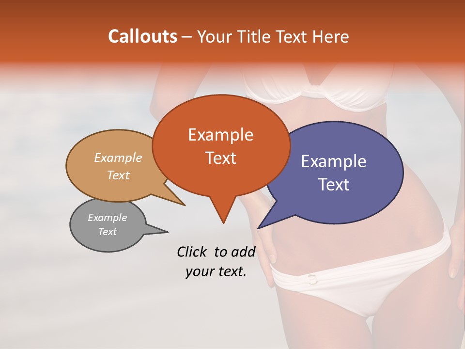 Tropical Legs Tan PowerPoint Template