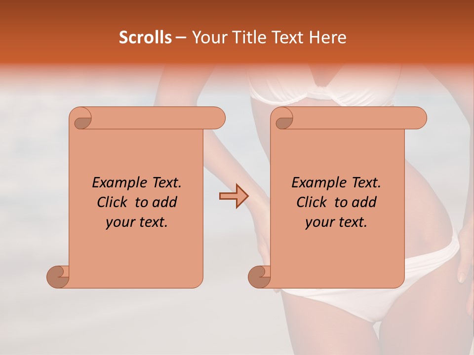 Tropical Legs Tan PowerPoint Template