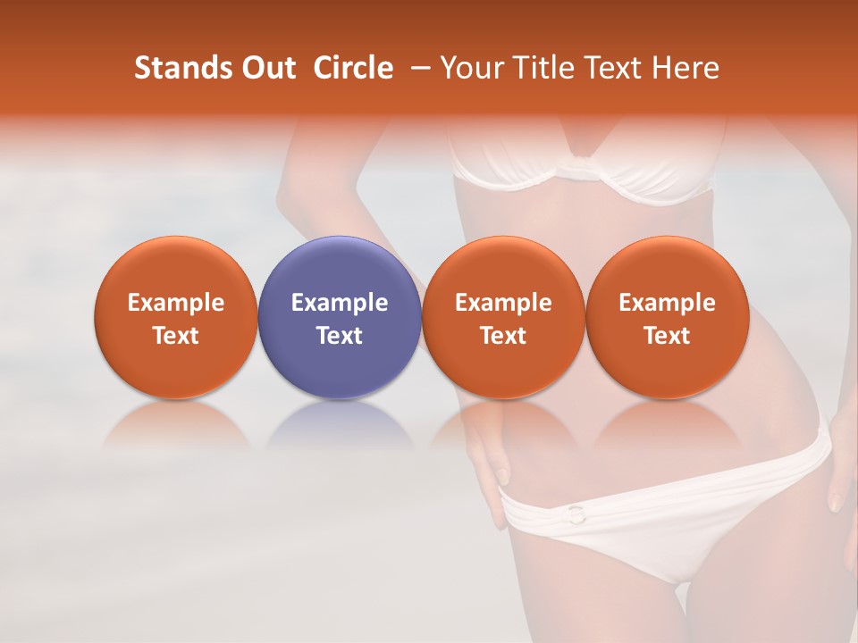 Tropical Legs Tan PowerPoint Template