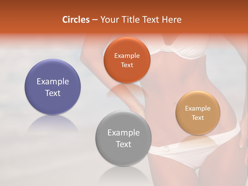 Tropical Legs Tan PowerPoint Template