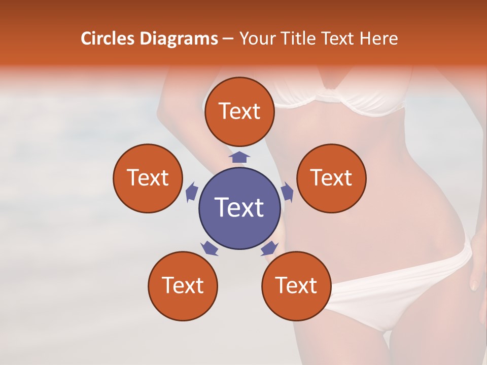 Tropical Legs Tan PowerPoint Template