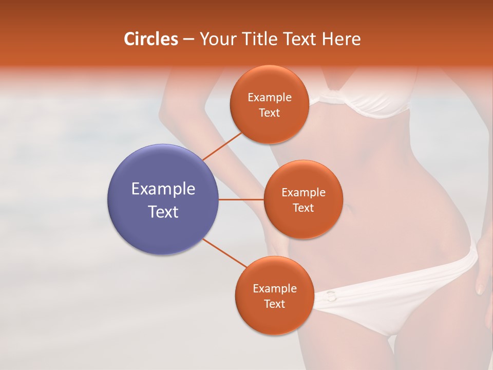 Tropical Legs Tan PowerPoint Template