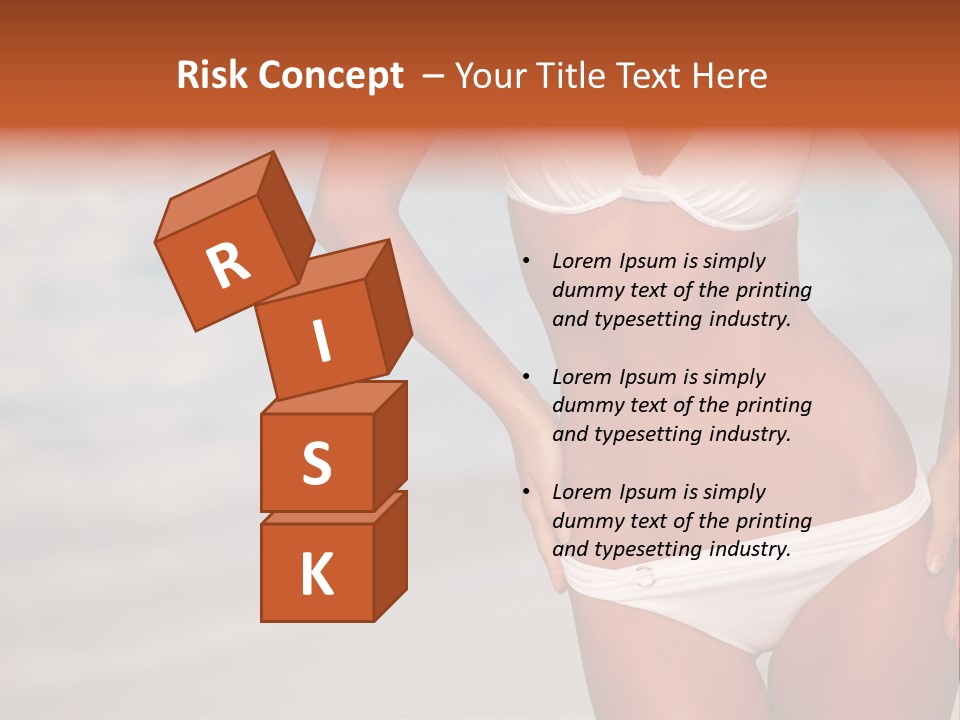 Tropical Legs Tan PowerPoint Template