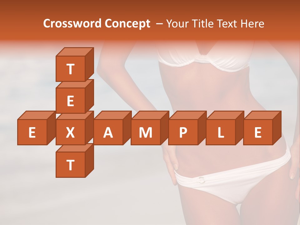 Tropical Legs Tan PowerPoint Template