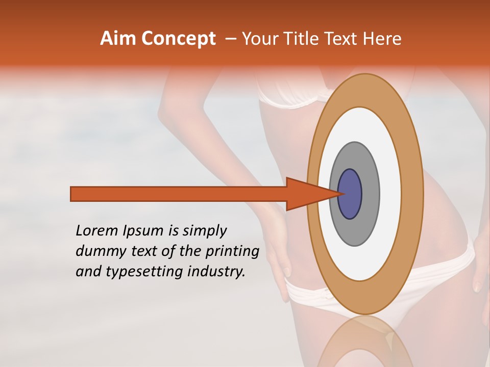 Tropical Legs Tan PowerPoint Template