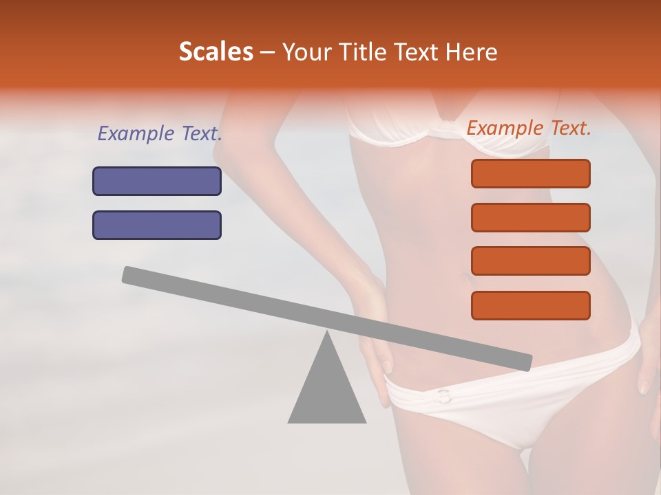 Tropical Legs Tan PowerPoint Template