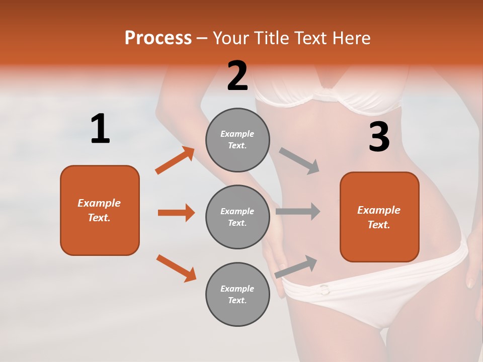 Tropical Legs Tan PowerPoint Template