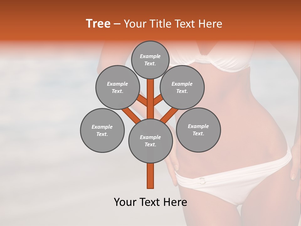 Tropical Legs Tan PowerPoint Template