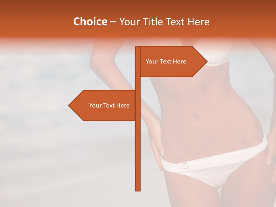 Tropical Legs Tan PowerPoint Template