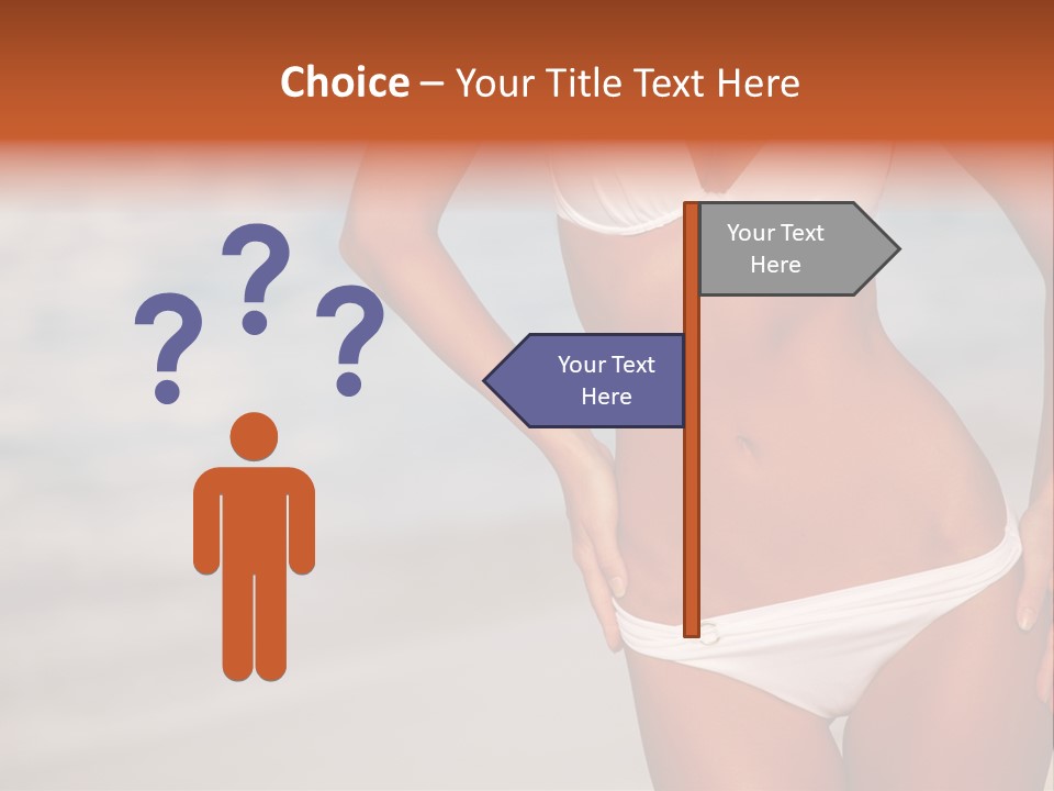 Tropical Legs Tan PowerPoint Template